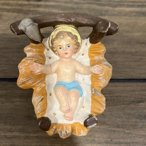 Lot of 5 vintage Nativity figures - Picture 2 of 14